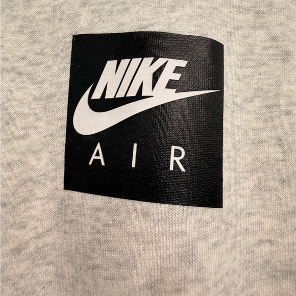 NWT XL Nike Air Retro Gray and Black Zip-Up Hoodie - Picture 3 of 5
